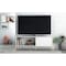 Manhattan Comfort Bowery 55.12 TV Stand, White and Oak 306AMC157 - alternate 8